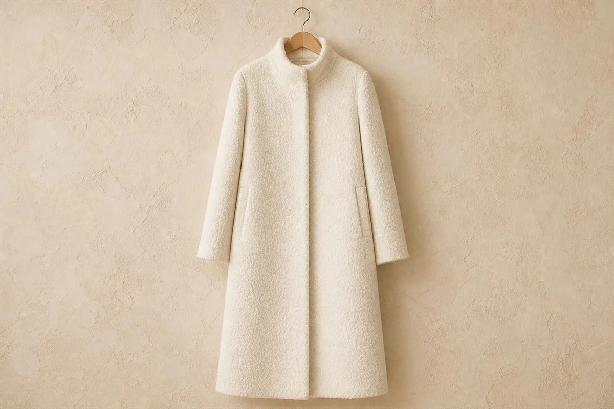 Manteau Long en Laine Bouclée N°16