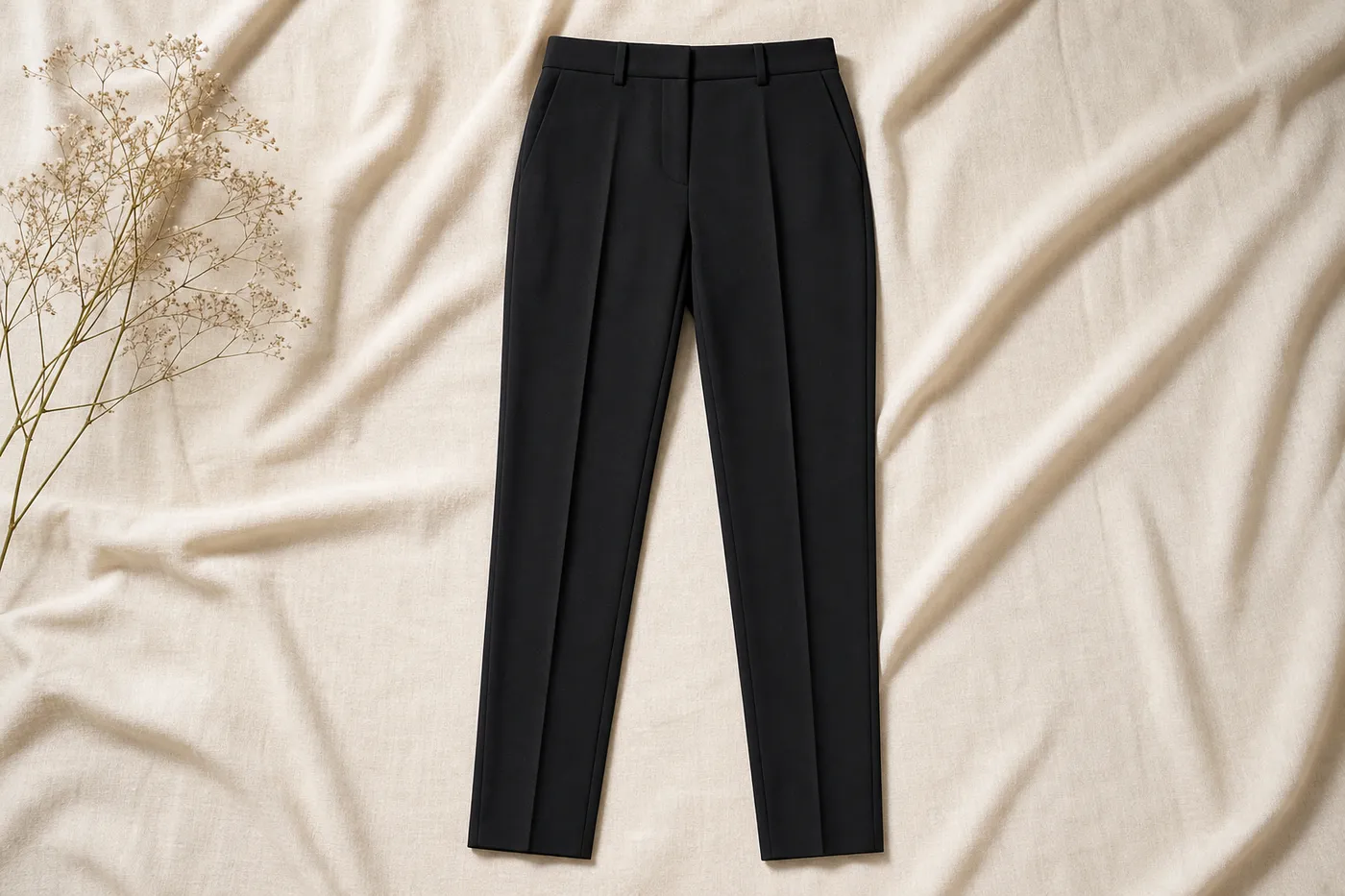 Pantalon Cigarette en Crêpe N°16